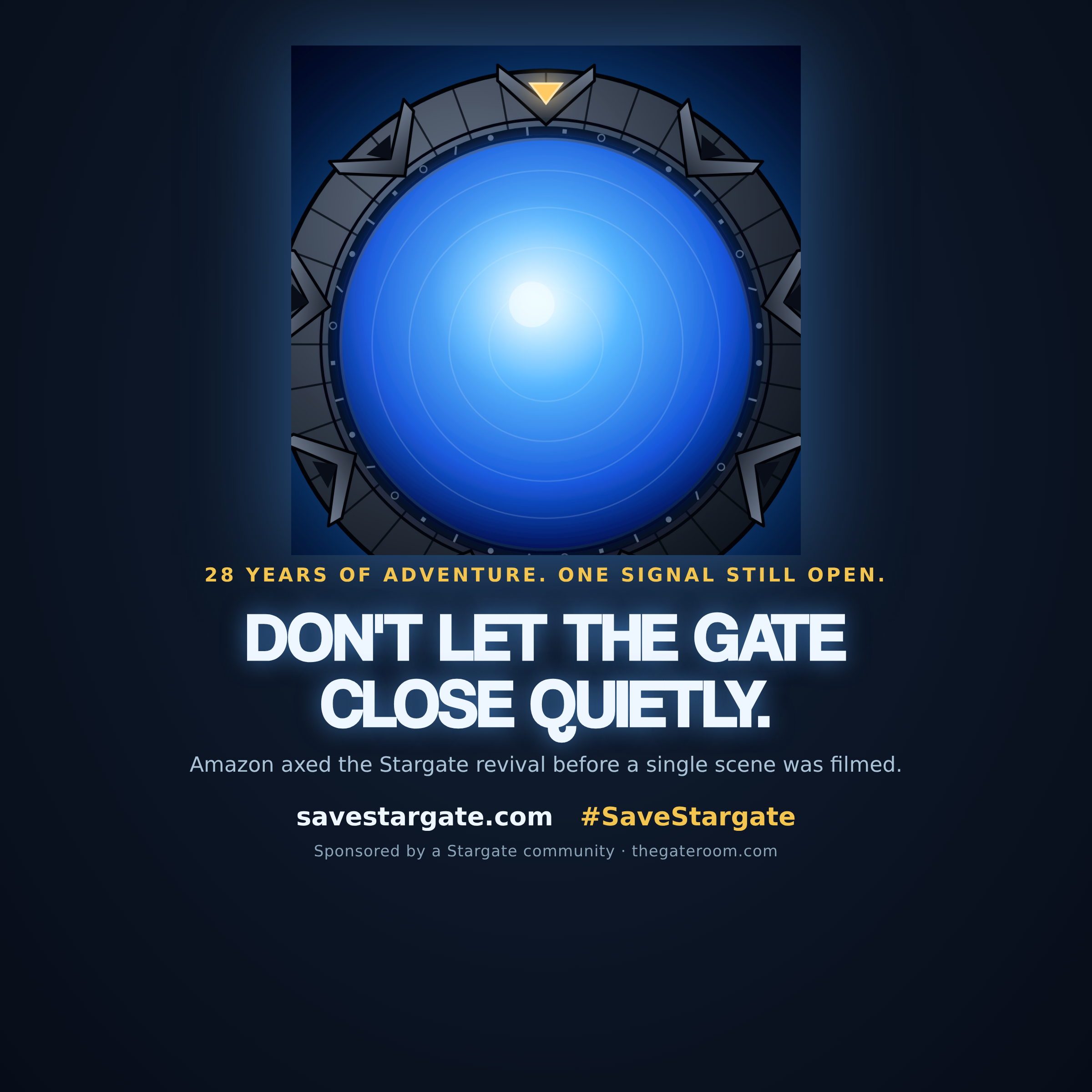 Save Stargate campaign square